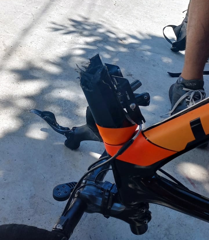 Loreto y Méndez del San Antonio sufrieron una caída llegando a Carmelo