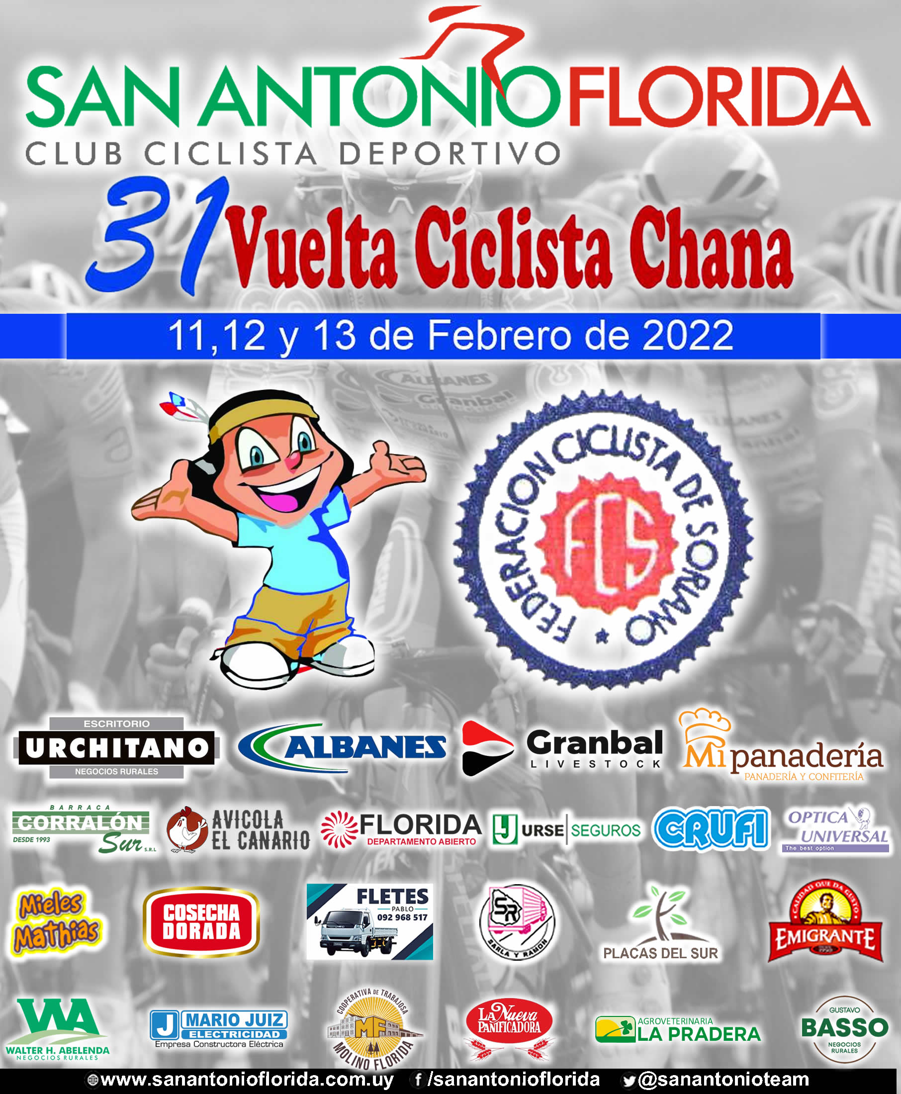 San Antonio participará de la Vuelta Ciclista Chaná