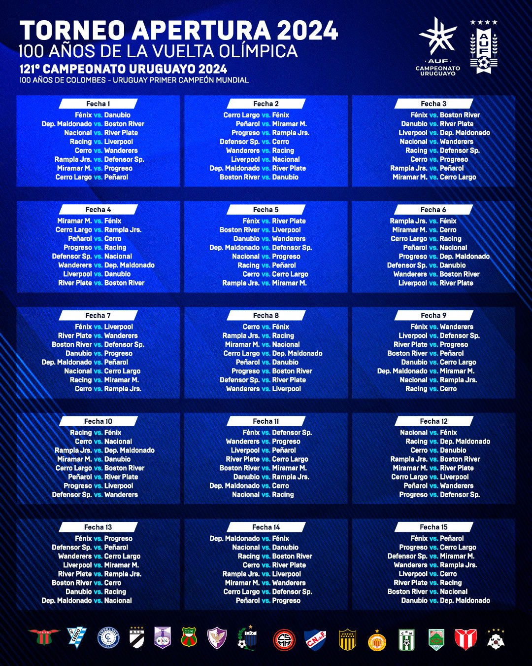 Se sorteó fixture del torneo apertura